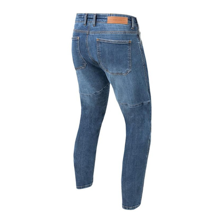 Jeansy motocyklowe REBELHORN RAGE II TAPERED FIT WASHED BLUE niebieski