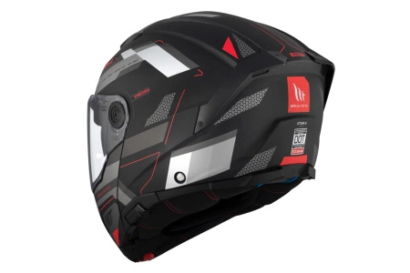 Kask szczękowy MT ATOM 2 SV BAST BLACK/GREY czarny szary czerwony