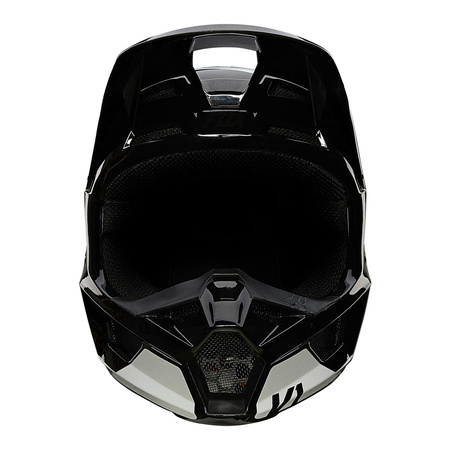 Kask cross FOX V1 REVN BLACK/WHITE czarny biały