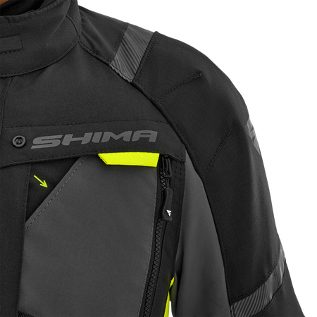 Kurtka tekstylna damska SHIMA HERO 2.0 LADY FLUO czarny szary żółty fluo