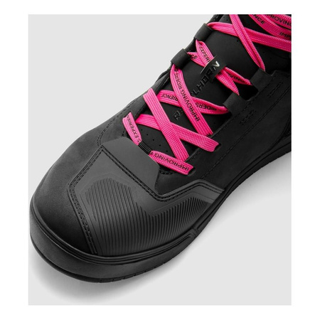 Trampki motocyklowe damskie REBELHORN VANDAL II LADY BLACK/PINK czarny różowy