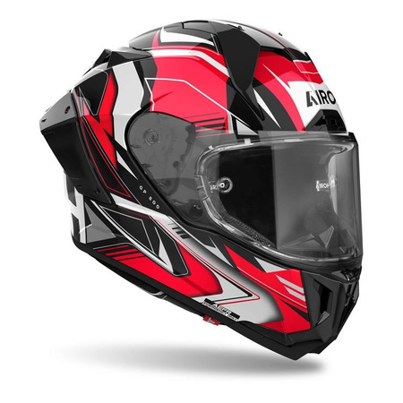 Kask integralny AIROH GP800 MUST RED GLOSS czerwony szary biały czarny