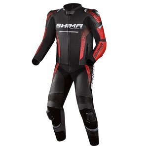 Kombinezon dwuczęściowy SHIMA STR 2.0 RED czarny czerwony