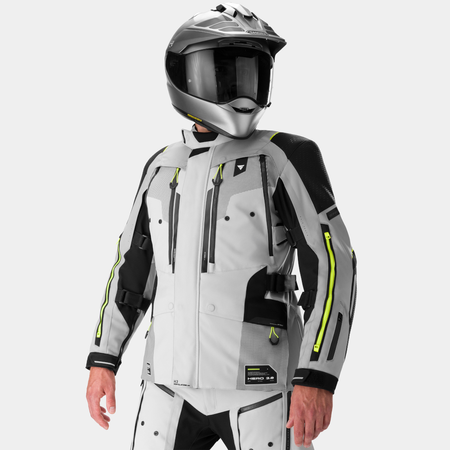 Kurtka tekstylna SHIMA HERO 3.0 G2 GREY/FLUO szary żółty fluo czarny