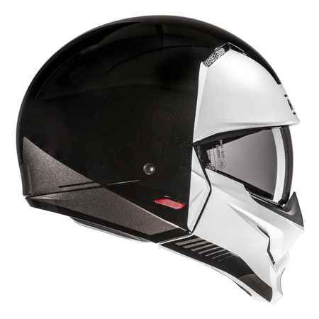 Kask otwarty z wpinaną szczęką HJC I20N VENA BLACK/WHITE czarny biały