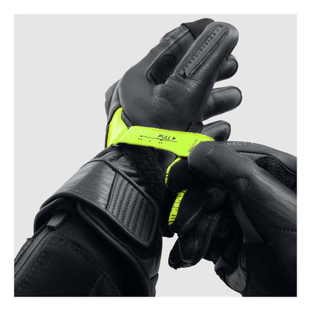 Rękawice miejskie REBELHORN VIPER BLACK/GREY/FLUO YELLOW czarny szary żółty fluo