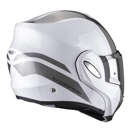Kask szczękowy SCORPION EXO-TECH FORZA WHITE/SILVER biały srebrny