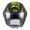 Kask otwarty AXXIS METRO S SIRIS B13 MATT czarny żółty fluo