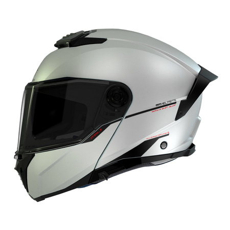 Kask szczękowy MT ATOM 2 SV SOLID GLOSS PEARL WHITE biały
