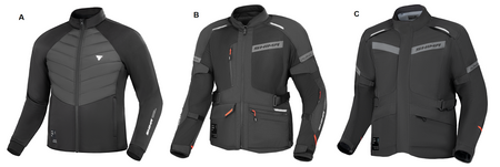 Kurtka tekstylna SHIMA ALPHA BLACK czarny