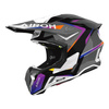 Kask cross AIROH TWIST 3 HUSTLE GLOSS szary biały fioletowy
