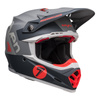 Kask cross BELL MOTO9S FLEX SEVEN VANGUARD MATTE CHARCOAL/ORANGE szary