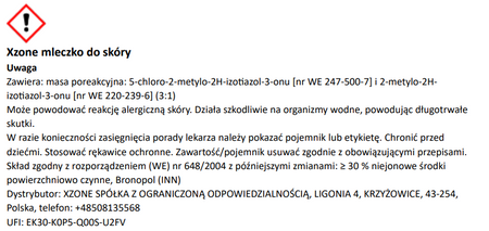 Mleczko do konserwacji odzieży skórzanej XZONE 100ml