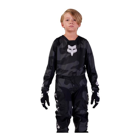 Bluza cross dziecięca FOX JUNIOR 180 BNKR BLACK CAMO czarny szary