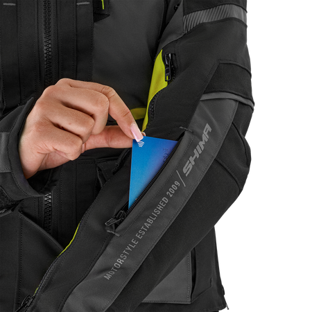 Kurtka tekstylna damska SHIMA HERO 2.0 LADY FLUO czarny szary żółty fluo