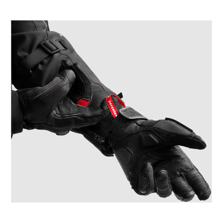Rękawice miejskie REBELHORN DEFENDER BLACK/RED czarny czerwony