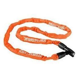Zapięcie łańcuchowe KRYPTONITE KEEPER 411 NA KLUCZ 0,4CM X 110CM ORANGE pomarańczowy czarny biały