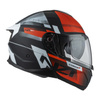Kask szczękowy NZI COMBI 3 DUO METRIC BLACK RED MATT czarny czerwony