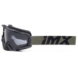 Gogle motocyklowe IMX DUST BLACK MATT/BRONZE SZYBA DARK SMOKE + CLEAR czarny brązowy