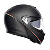 Kask szczękowy AGV SPORTMODULAR TRICOLORE CARBON MATT/ITALY czarny czerwony biały zielony