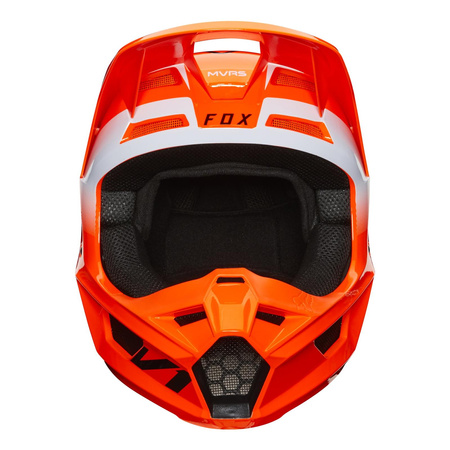 Kask cross FOX V1 WERD FLO ORANGE pomarańczowy fluo biały czarny