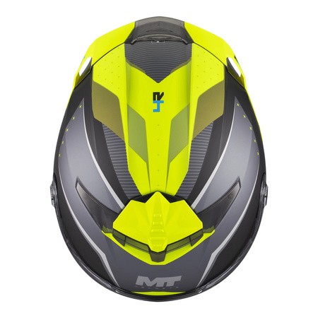 Kask integralny MT THUNDER 4 R SV WIND TUNNEL B3 MATT czarny szary żółty fluo