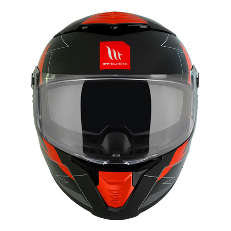 Kask integralny MT THUNDER 4 SV MOUNTAIN MATT RED czarny czerwony szary