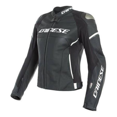 Kurtka skórzana damska DAINESE RACING 3 D-AIR LADY z poduszką powietrzną BLACK czarny