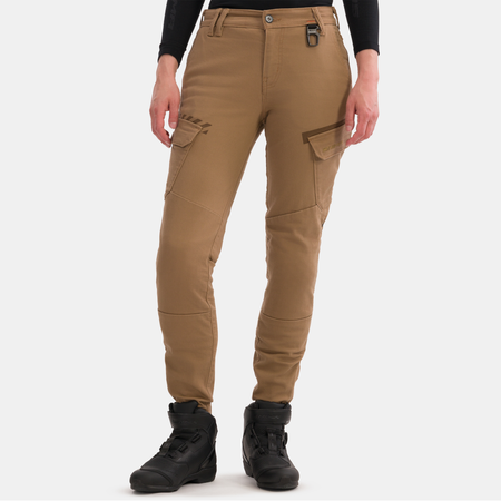 Jeansy motocyklowe damskie SHIMA RECON LADY SAND beżowy