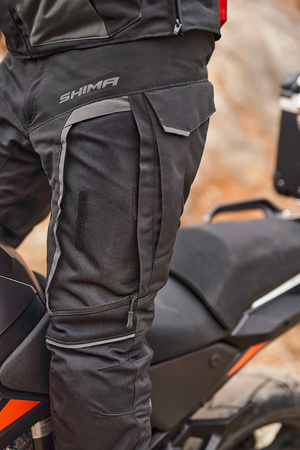 Spodnie tekstylne SHIMA HERO 2.0 MEN GREY czarny szary