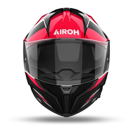 Kask integralny AIROH MATRYX THRON RED GLOSS czerwony biały czarny