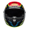 Kask integralny BELL RACESTAR DLX XENON BLUE RETINA czarny czerwony niebieski żółty fluo