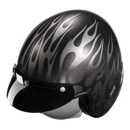 Kask otwarty HJC V31 FIRO BLACK czarny