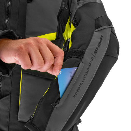 Kurtka tekstylna SHIMA HERO 2.0 MEN FLUO czarny szary żółty fluo