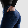 Jeansy motocyklowe damskie REBELHORN AGNESS 2 MONOLAYER WASHED BLUE niebieski