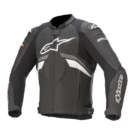 Kurtka skórzana ALPINESTARS GP PLUS R V3 BLACK/DARK GREY/WHITE czarny szary biały