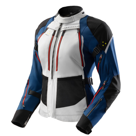 Kurtka tekstylna damska REBELHORN HARDY 3.0 LADY BLUE/GREY/RED niebieski szary czerwony