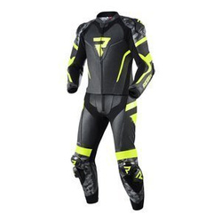 Kombinezon dwuczęściowy REBELHORN REBEL BLACK/FLO YELLOW czarny żółty fluo szary