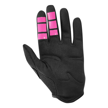 Rękawice cross dziecięce FOX JUNIOR DIRTPAW BLACK/PINK czarny różowy