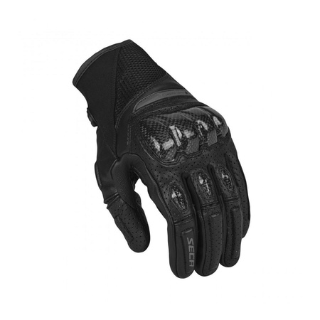 Rękawice miejskie SECA SUMMER SHORT II BLACK czarny