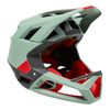 Kask rowerowy FOX PROFRAME BLOCKED EUCALYPTUS zielony czerwony czarny