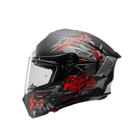 Kask integralny AIROH SPARK 2 CRUZE BLACK GREY MATT czarny szary czerwony