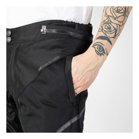 Spodnie tekstylne REBELHORN FLUX BLACK czarny
