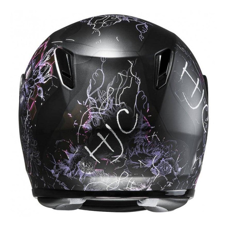 Kask integralny dziecięcy HJC CL-Y VELA BLACK/PINK czarny różowy biały