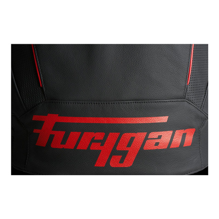 Kurtka skórzana FURYGAN RAPTOR EVO 2 BLACK/RED czarny czerwony