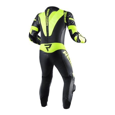 Kombinezon jednoczęściowy REBELHORN REBEL BLACK/FLO YELLOW czarny żółty fluo