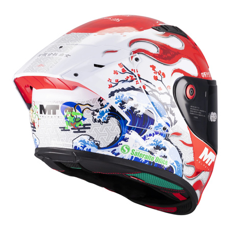 Kask integralny MT KRE+ S YAMANAKA RED/WHITE/BLUE czarny biały niebieski
