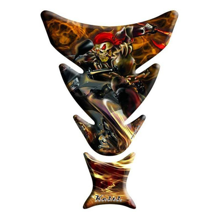 Tankpad KEITI MARS REAPER pomarańczowy szary czarny czerwony