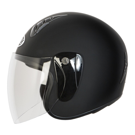 Kask otwarty OZONE HY818 BLACK MATT czarny mat