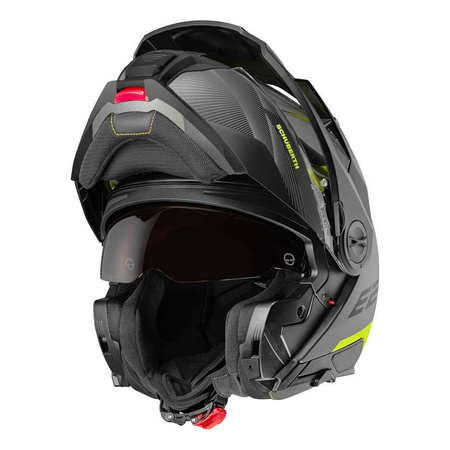 Kask szczękowy SCHUBERTH E2 ECE DEFENDER YELLOW czarny szary żółty fluo